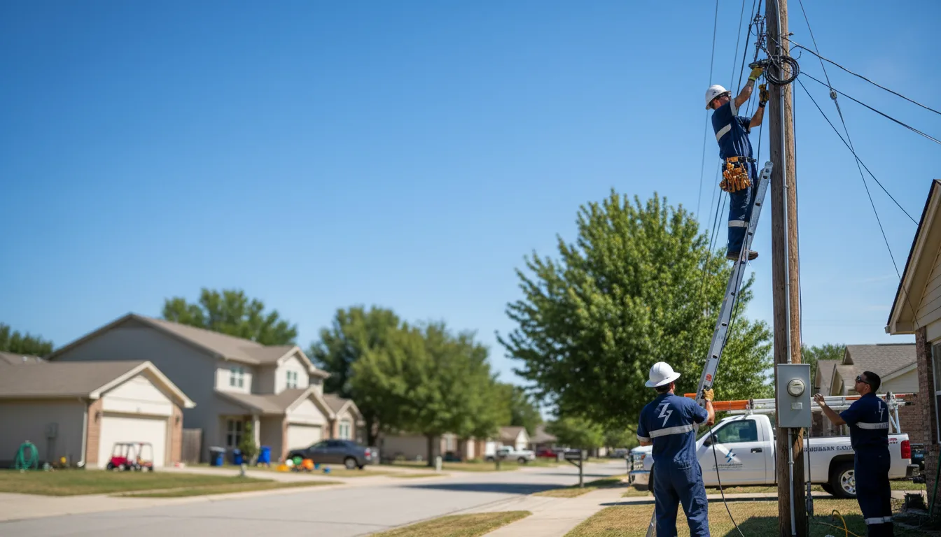 Residential electrician providing installation services in Gainesville, TX